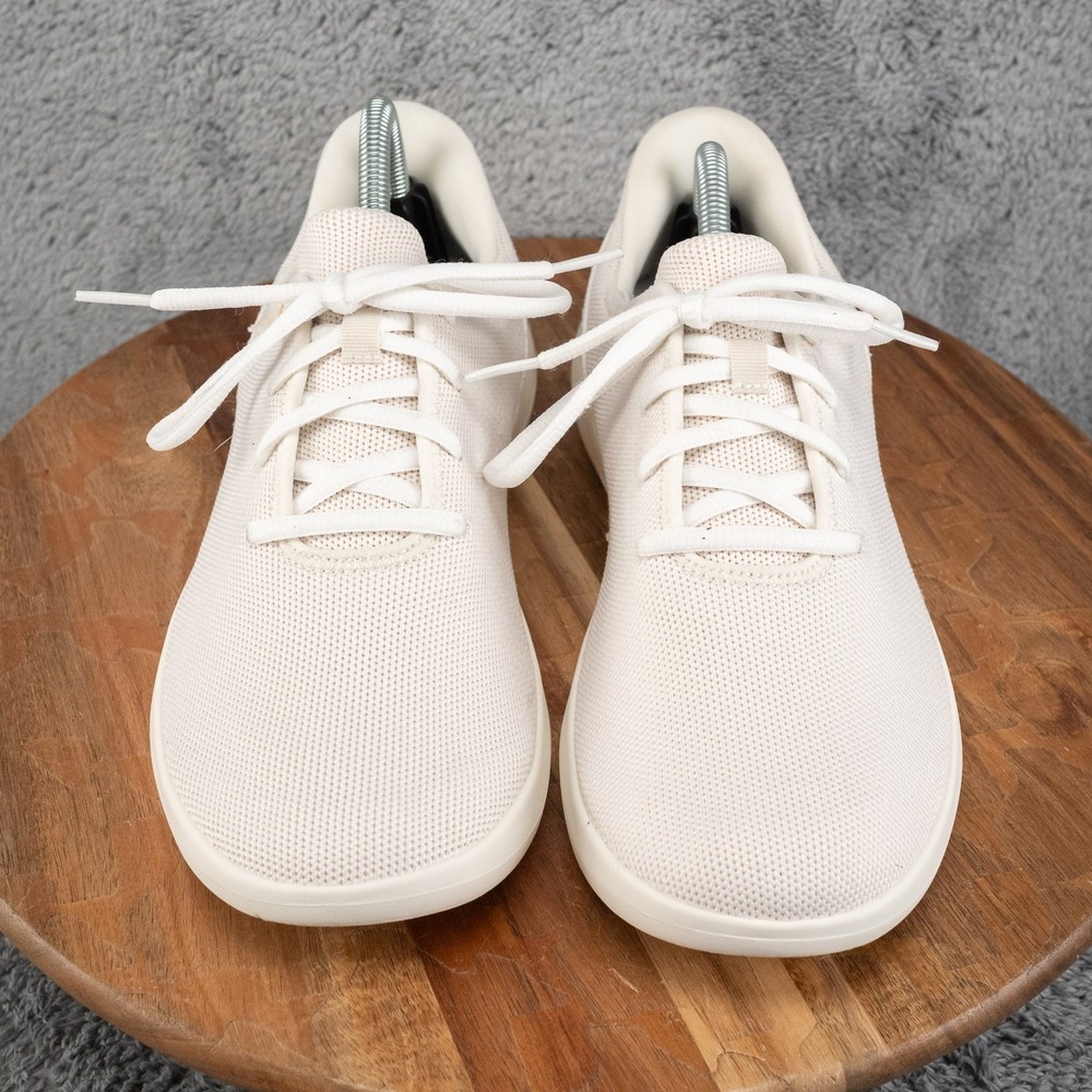 Kizik Madrid Eco Knit Womens 10.5  White Cream Shoes Athletic Running Walking - Picture 2 of 8